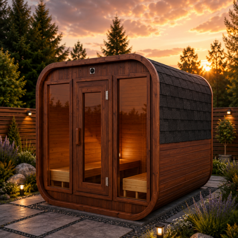 Kvadratická sauna Termodřevo d.1800 (2-4 osoby)