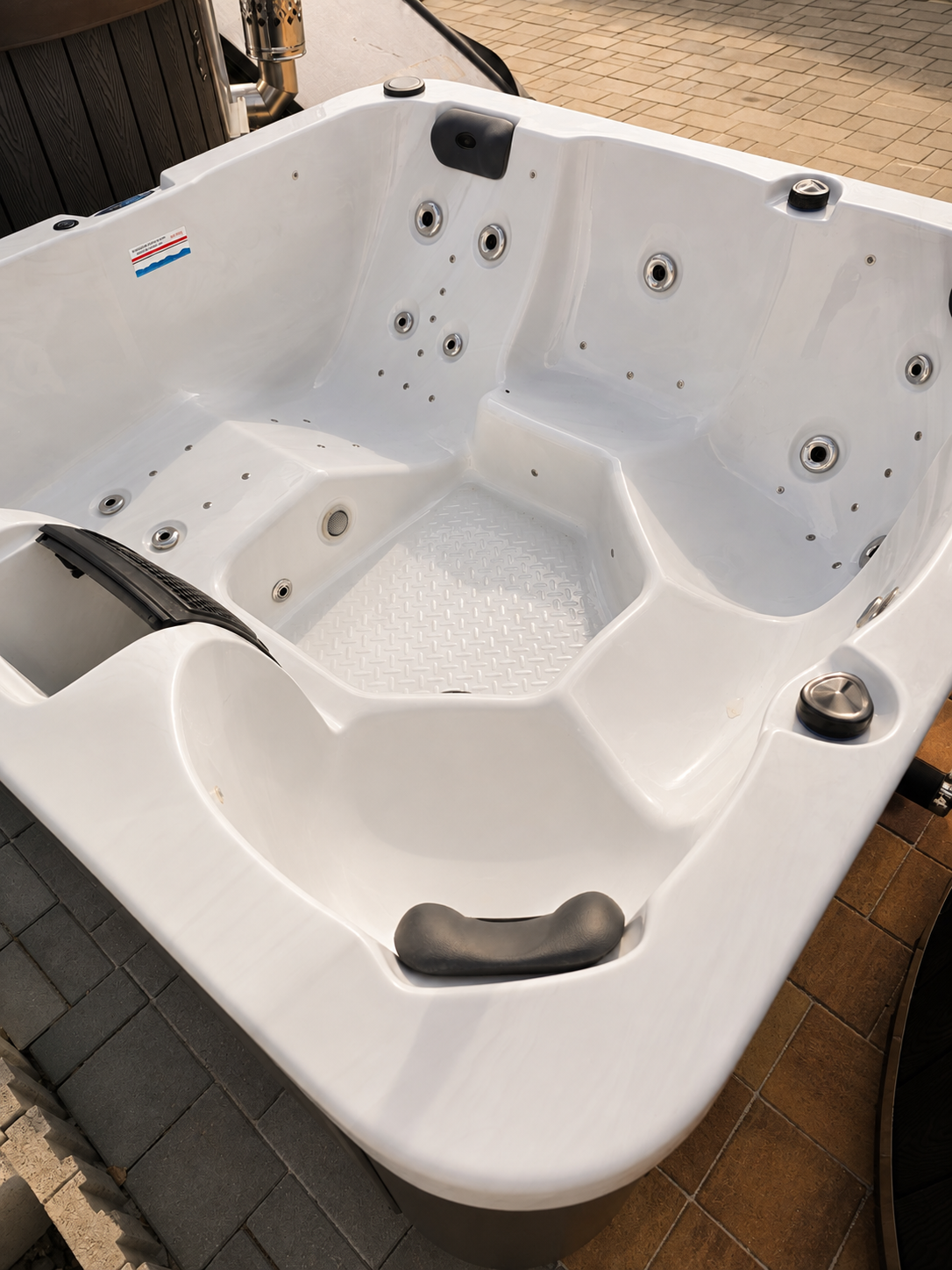 Vírivka Basic El.2kw ohrev s Pieckou na drevo + AIR BUBBLE - Obrázek 5